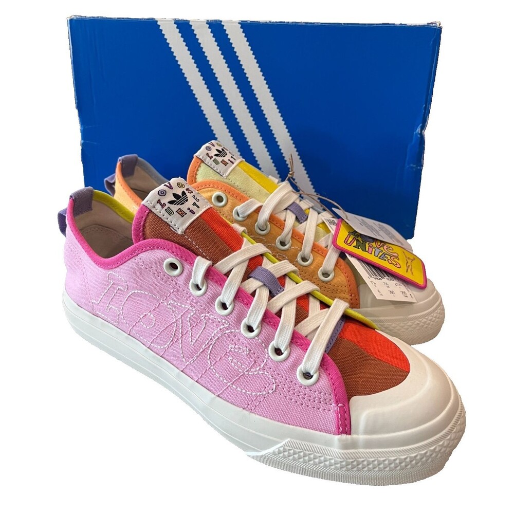 Adidas Originals GW2419 Men's Size 8 Nizza Pride "Love Unites" NEW Sneakers Box